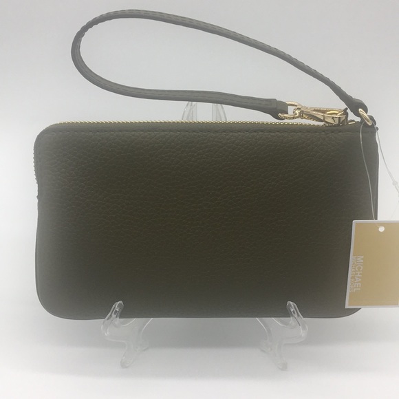 Michael Kors FULTON DUFFLE Lg TZ Wristlet Leather - Picture 4 of 8